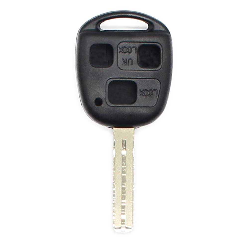 3 Buttons Car Replacement Remote Key Shell Case Key Cover compatible with Lexus RX ES GS LS SC
