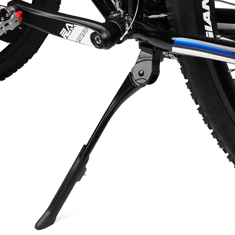 BV Bicycle Kickstand for 24-28 - Adjustable Bikes Kickstand for Adult Bike with Non-Slip Foot & Spring-Loaded Latch for Stable Any-Angle Stance - Bicycle Stand for Mountain, City & Hybrid Bikes