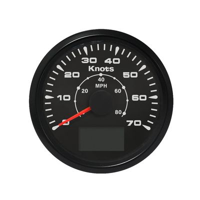 ELING Waterproof GPS Speedometer Odometer 0-70Knots 0-80MPH with 8 Different Backlight 3-3/8"