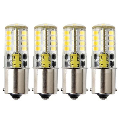 HRYSPN 4PCS 1141 LED Bulb 12V, Waterproof design, BA15S Bayonet Single Contact Base for Landscape RV Camper Interior Marine Boat Trailer Lights, Daylight White 6000K