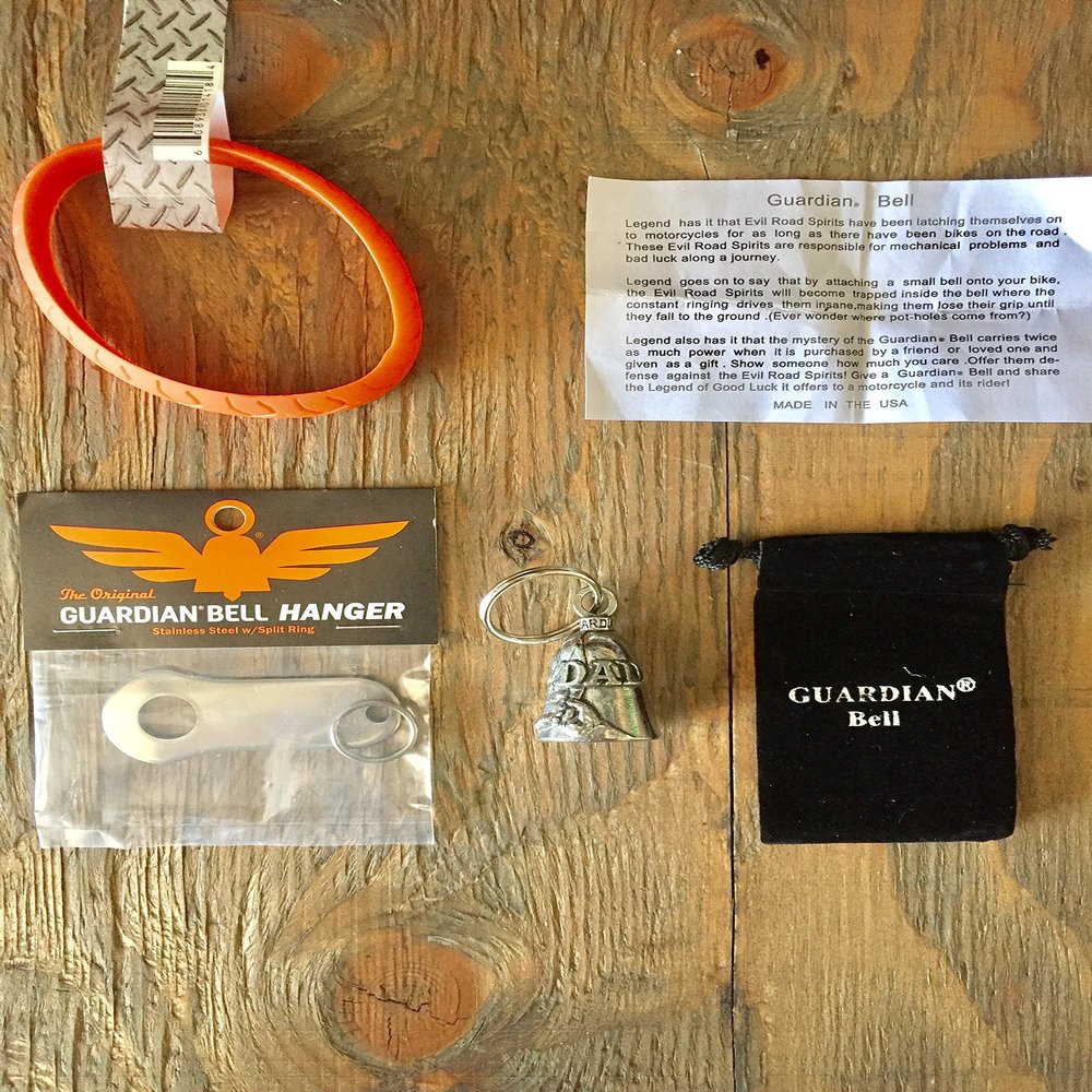 Guardian Bell DAD Complete Motorcycle KIT W/Hanger & Wristband