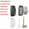 Horande Replacement Key Fob Cover Case fit for Hyundai Sonata Tucson Elantra Keyless Entry Key Fob Shell view 3
