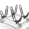 Leader Accessories Kayak Rack 2 Pair J Bar for Canoe Surf Board SUP On Roof Top Mount Crossbar with 4 pcs Tie Down Straps view 1