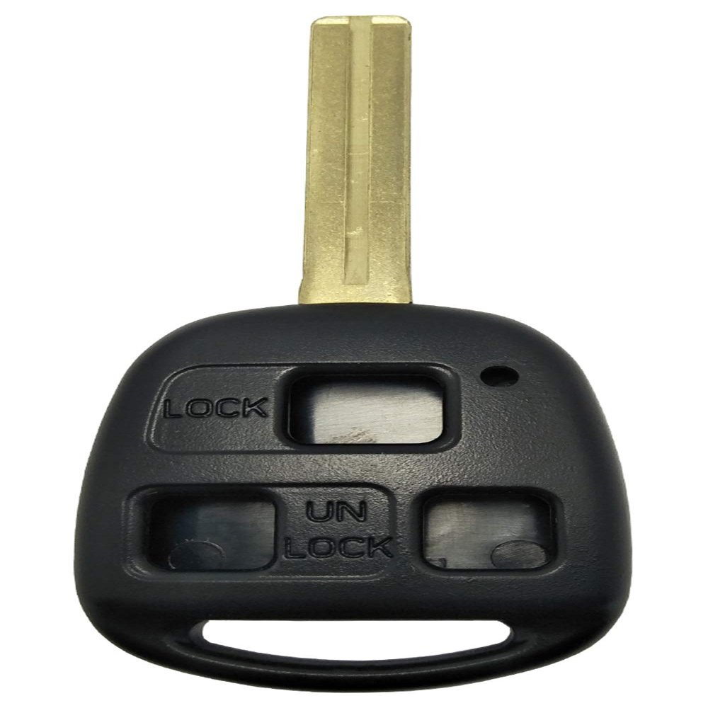 J-ACCES Replacement for Lexus Key Fob Shell Case Cover Remote Fob Housing Fits for Lexus ES GS GX is LS LX RX SC FCC ID: HYQ1512V HYQ12BBT