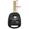 J-ACCES Replacement for Lexus Key Fob Shell Case Cover Remote Fob Housing Fits for Lexus ES GS GX is LS LX RX SC FCC ID: HYQ1512V HYQ12BBT view 2