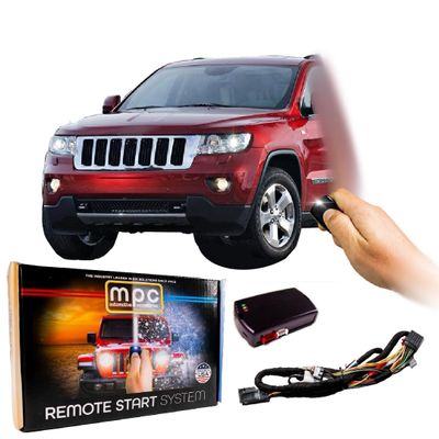 MPC Complete Remote Start Kit Compatible with Jeep Grand Cherokee 2011-2013 - Plug & Play - Use OEM Remotes - Firmware Preloaded