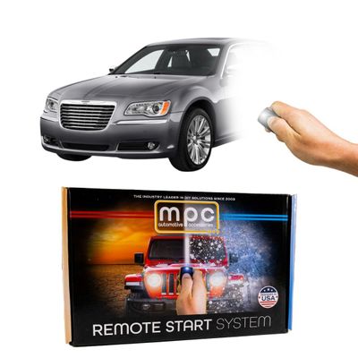 MPC Complete Remote Start Kit Compatible with Chrysler 300 2011 - W/T-Harness - Plug & Play - Use OEM Remotes - Firmware Preloaded