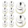 MARINE CITY Silver Cup Drink Holder with Center Drain 304 Stainless Steel, Durable, Corrosion-Resistant Marines, Boats, Ships, Kayaks, Yachts (10 Pcs) view 1