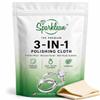 SPARKLEAN Jewelry Polishing Cloth 3-in-1: Polishes Metal, Removes Tarnish & Buffs Scratches on Acrylic/Plexiglass Sterling Silver, White Gold, Yellow Gold, Brass, Copper Violins Made in USA view 1