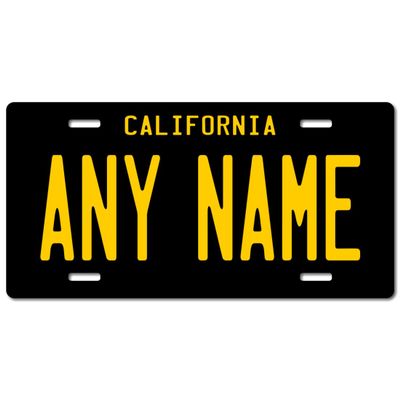 Personalized Souvenir Plate 5.98" X 11.97" (inches) Aluminum. Add Your Name, Text or Numbers.Full Size Novelty Plate - Fits Car and Truck VER.4