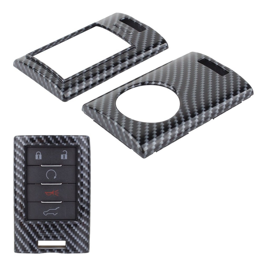 TOMALL Carbon Fiber Replacement Key Fob Shell For Cadillac ATS CTS DTS XTS SRX Escalade