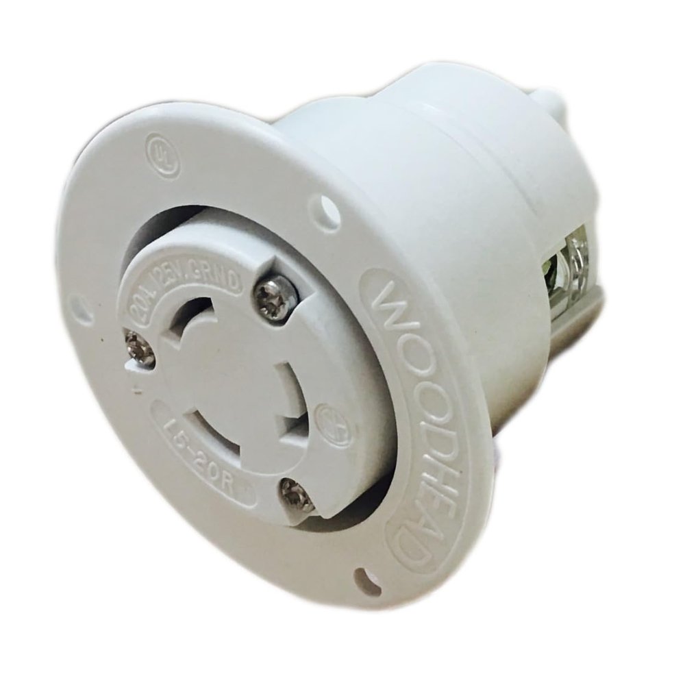2747MB Safeway Outlet Flanged Receptacle Nema L5-20 20A/125V,1301490039