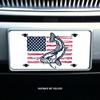 Fishing Fisherman UV Printed Plates (Catfish with American Flag) view 2