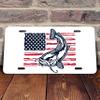 Fishing Fisherman UV Printed Plates (Catfish with American Flag) view 4