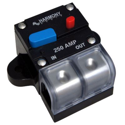 Harmony Audio HA-CB250 Car/Marine Stereo Manual Reset 250 Amp Circuit Breaker 12 Volt
