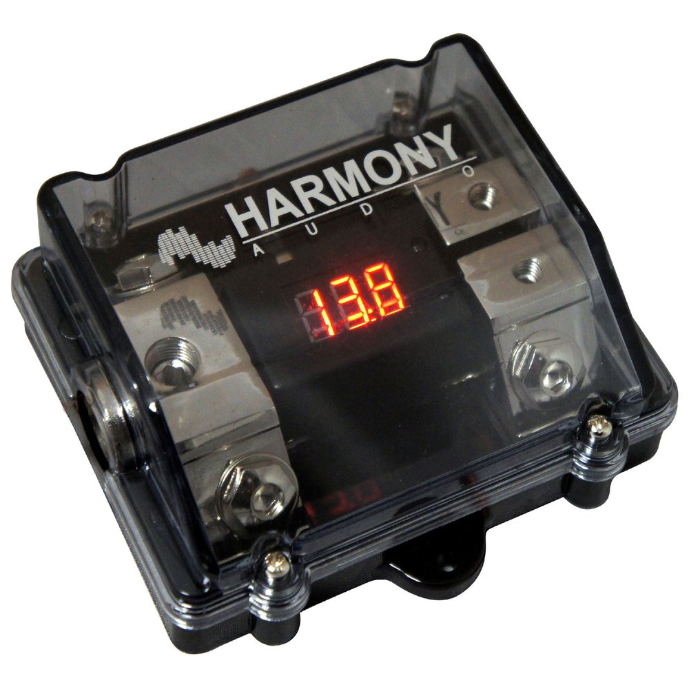 Harmony Audio HA-ANLD2 Car 2-Way ANL Digital Voltage Display Fuseholder 1/0GA in - 4GA Out