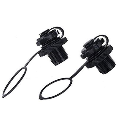 Inflatable Boat Valve, 2 Quality Strong Inflatable Boat Spiral Air Plugs One-Way Inflation Replacement Screw for Inflatable Boat