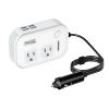 200W Car Power Inverter, FOVAL 12V DC to 110V AC Car Inverte with 4 USB Ports Car Outlet Adapter, Power Inverter for Vehicles, Car Plug Adapter Outlet for Laptop Computer Charger (White) view 1
