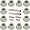 Huskey Club Car Precedent Front Lower Spring & Upper A-Arms Bushing Kits With 12X Urethane Bushings, 2X Sleeves For Front Spring, 2x Inner Rolled Sleeves and Two Outer Rolled for Upper A Arms view 1