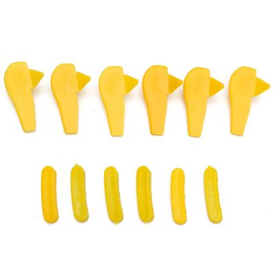 CoCocina 12pcs Yellow Tyre Tire Changer Mount Demount Head Duckhead Insert Rim Protector