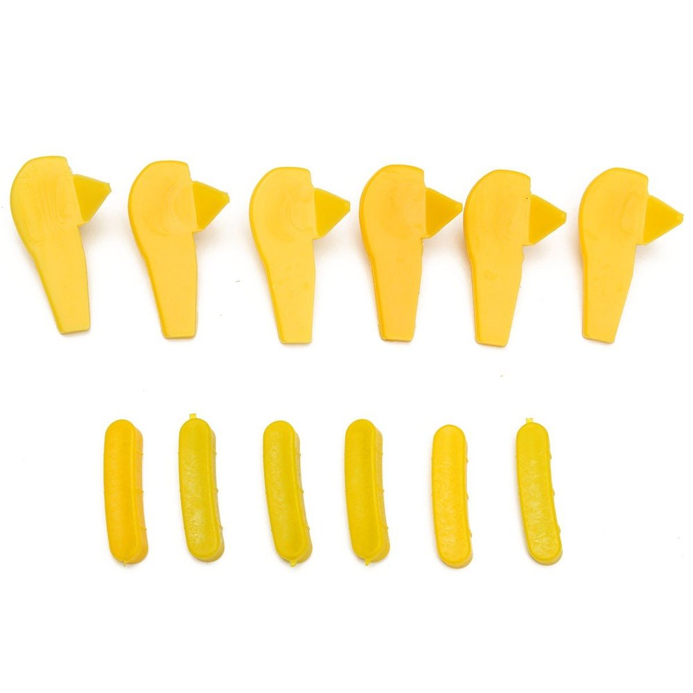 CoCocina 12pcs Yellow Tyre Tire Changer Mount Demount Head Duckhead Insert Rim Protector