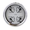 VDO 110-15800 Cockpit Marine 4 in 1 Gauge with Oil Pressure, Water Temperature, Fuel Level and Voltmeter - White view 1