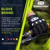 Seibertron Youth Unisex MX ATV MTB Racing Gloves - Full Finger Touchscreen Glove for Bicycle Cycling Mountain Biking Motorcycle and Motocross Black M view 2