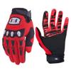 Seibertron Youth Unisex MX ATV MTB Racing Gloves - Full Finger Touchscreen Glove for Bicycle Cycling Mountain Biking Motorcycle and Motocross Red S view 1