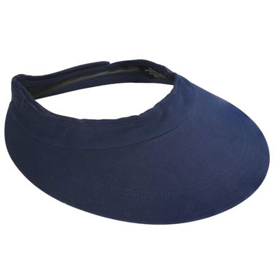 EquiVisor Original 4.5 Sun Visor | Helmet Sun Protection Visor with Patented Gripper System | One Size Fits All | Ideal for Horseback Riding, Biking, Golfing | Mens and Womens Visor Hat | Navy