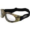 Global Vision Eliminator Dirt Bike Padded Motorcycle Riding Goggles for Men and Women (Black Frame/Smoke Lens) (Forest Camo Frame/Clear Lens) view 1