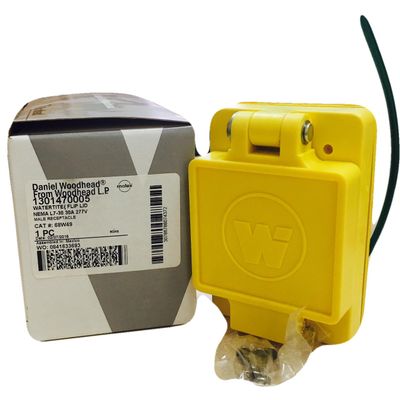 AVLIS-CO 68W49, 1301470005 PWR ENT RCPT NEMA L7-30 30A Wall SCRW FLIP LID