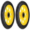 Rock-N-Roller R-Trac Rear Wheel 2-Pack, 8" x 2" No-Flat Pair of wheels for R6 & R8 Multi-Carts, Offset Hub view 3