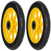 Rock-N-Roller R-Trac Rear Wheel 2-Pack, 8" x 2" No-Flat Pair of wheels for R6 & R8 Multi-Carts, Offset Hub view 4
