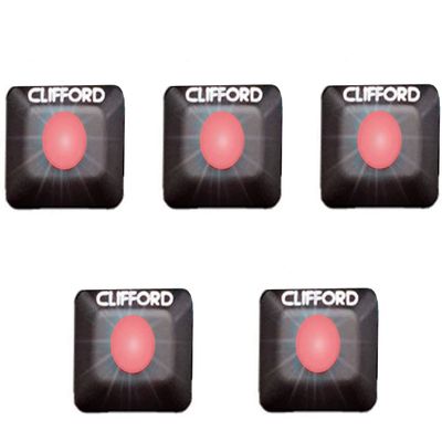 Directed Electronics 905235 (5PK) 5 Pack of G4/G5 Style Red LED w/Rectangular Flush Mount Bezel
