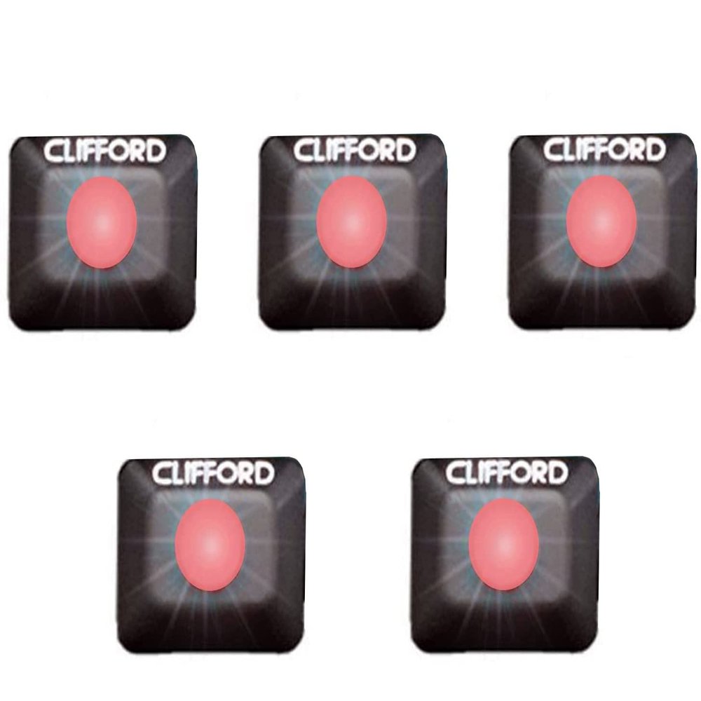 Directed Electronics 905235 (5PK) 5 Pack of G4/G5 Style Red LED w/Rectangular Flush Mount Bezel