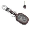 MECHCOS Compatible with Honda Accord Crosstour Civic LX CR-V CR-Z Fit Insight Odyssey Pilot Ridgeline Leather Smart Keyless Entry Remote Control Key Fob Cover Case Protector view 1