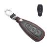 MECHCOS Compatible with Ford Fiesta C-Max Mondeo Focus 3 MK3 ST Kuga Escape Ecosport Titanium B-Max Grand S-Max Galaxy 5 Buttons Leather Keyless Entry Remote Control Smart Key Fob Cover Case Protector view 1
