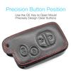 MECHCOS Compatible with Toyota 86 Avalon Camry Corolla Highlander Prius Venza RAV4 Sequoia Prius Plug-in Key Fob Cover Case Leather Protector Shell Key Chain Holder view 2