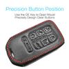MECHCOS Compatible with Honda Odyssey Elite EX EX-L LX Touring Key Fob Cover Case Keychain Leather Protector Shell view 2