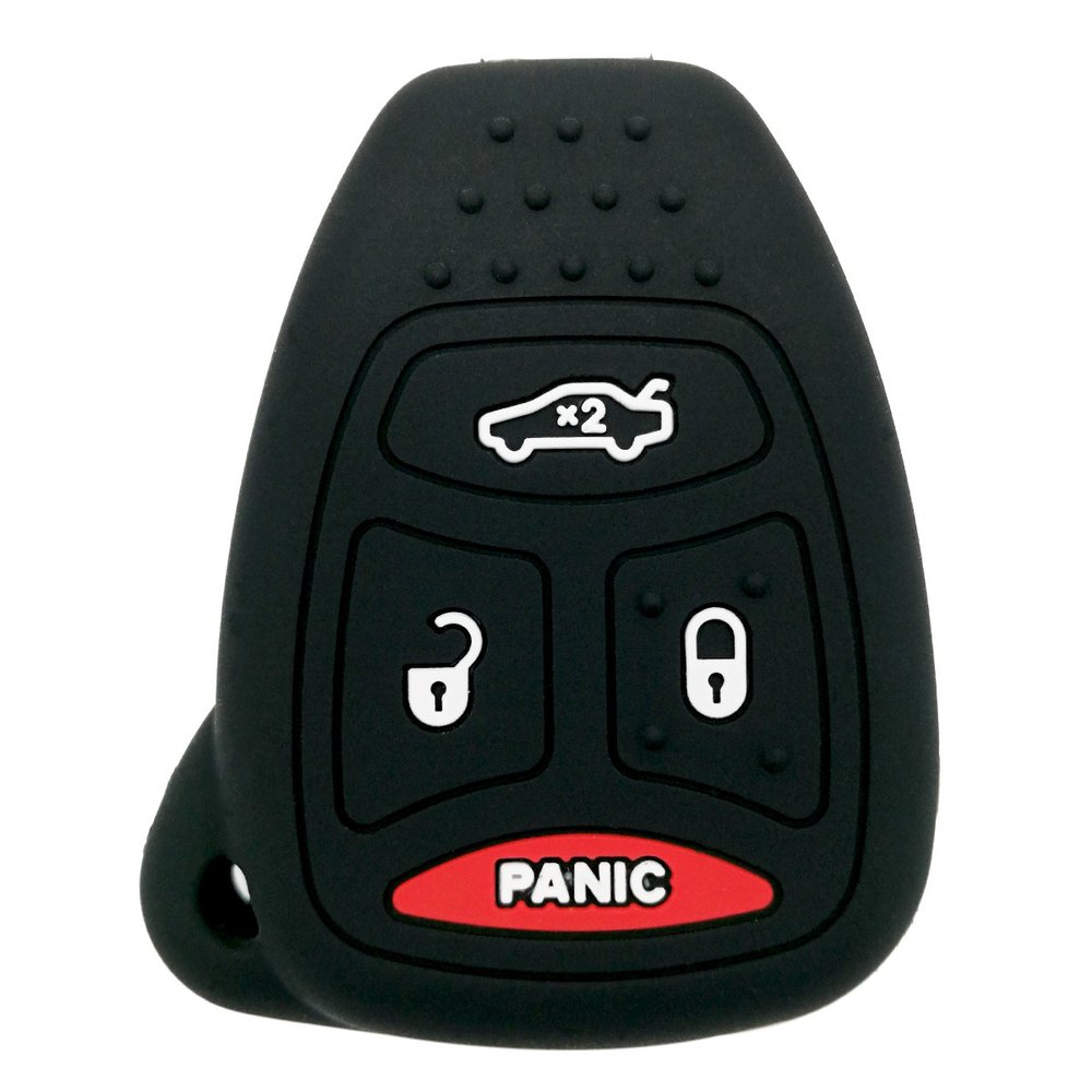 Coolbestda Key Fob Cover Keyless Remote Case Protector Accessories for Chrysler 200 300 PT Cruiser Dodge Charger Magnum Durango Jeep Grand Cherokee Commander Liberty OHT692427AA