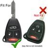 Coolbestda Key Fob Cover Keyless Remote Case Protector Accessories for Chrysler 200 300 PT Cruiser Dodge Charger Magnum Durango Jeep Grand Cherokee Commander Liberty OHT692427AA view 2