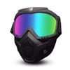 BOROLA Tactical Mask, Retro Motorcycle Goggles with Removable Face Mask, Safety Goggles Mask UV400 Protection Compatible for Nerf Elite Toy Gun Game Rival view 1