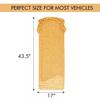 ZONETECH Beaded Car Seat Cover, Cooling Wood Bead Seat Cover, Breathable Semi Truck Seat Covers Massaging, Anti-Sweat and Back Support Features, Double Strung Universal Fit Natural Color view 2
