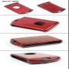 Premium Snap on Red Carbon Fiber Protective Case Compatible for 2017-2019 Volvo XC40 XC60 XC90 S90 V90 Remote Key Fob view 2