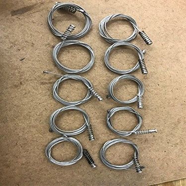 PWS Compatible Power Window Regulator Cable for Back Windows with Spring 10 pcs 1mt Each