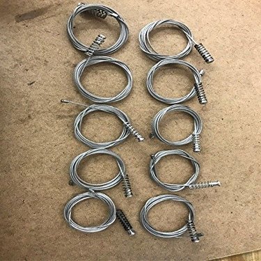 PWS Compatible Power Window Regulator Cable for Back Windows with Spring 10 pcs 1mt Each