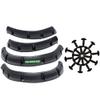 Huskey 4PCS EZGO RXV Golf Cart Fender Flares with Self-Tapping Screws for 2008-2015 G&E Models,Constructed of Impact-Resistant ABS plastic for Lifted Golf Cart with Offroad Tires view 2