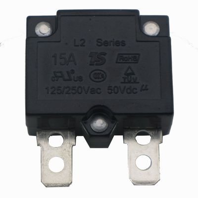 WELLYE 2Pcs 15A 125/250Vac 50Vdc Automatic Reset Relay Fuse Therma Switch Circuit Breaker Current Overload Protector Children Ride On Toy Car Accessories