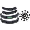 Huskey 4PCS Golf Cart Fender Flares W/Black Self-Taping Screws for Club Car DS 1993 & Up G/E Models,3-4 Inches Wide, Constructed of Impact-Resistant ABS plastic,for Lifted Golf Cart W/Offroad Tires view 2
