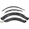 Huskey 4PCS Golf Cart Fender Flares W/Black Self-Taping Screws for Club Car DS 1993 & Up G/E Models,3-4 Inches Wide, Constructed of Impact-Resistant ABS plastic,for Lifted Golf Cart W/Offroad Tires view 3